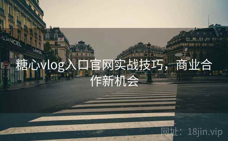 糖心vlog入口官网实战技巧，商业合作新机会