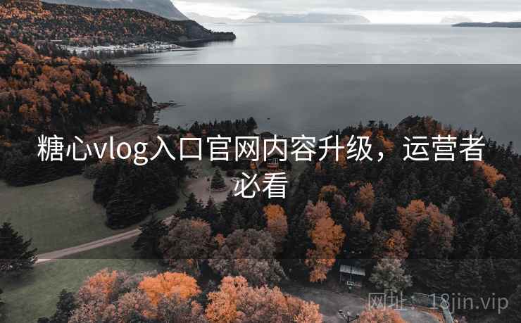 糖心vlog入口官网内容升级，运营者必看